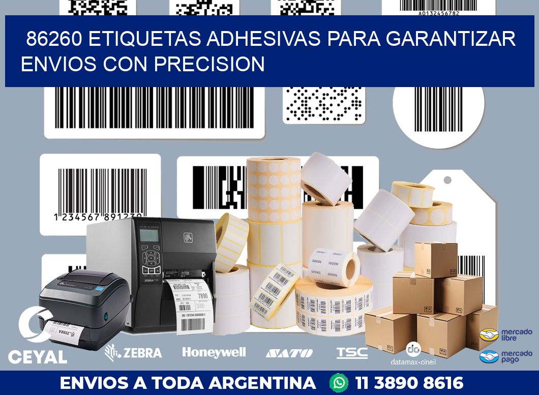 86260 ETIQUETAS ADHESIVAS PARA GARANTIZAR ENVIOS CON PRECISION
