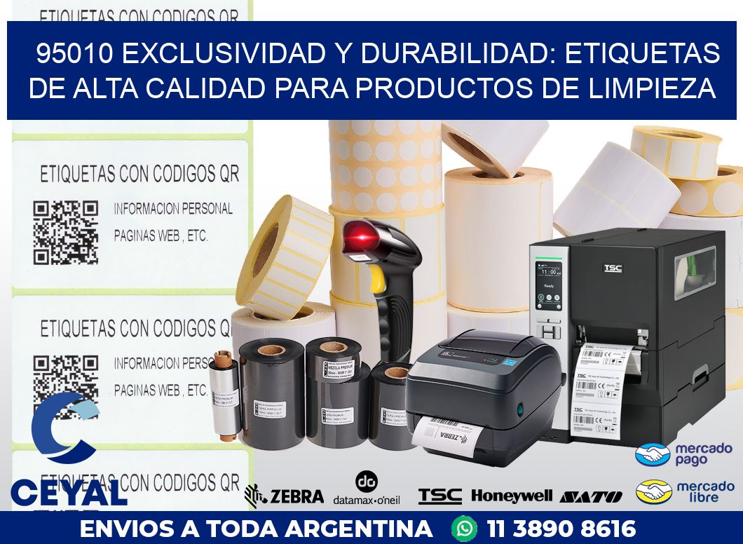 95010 EXCLUSIVIDAD Y DURABILIDAD: ETIQUETAS DE ALTA CALIDAD PARA PRODUCTOS DE LIMPIEZA