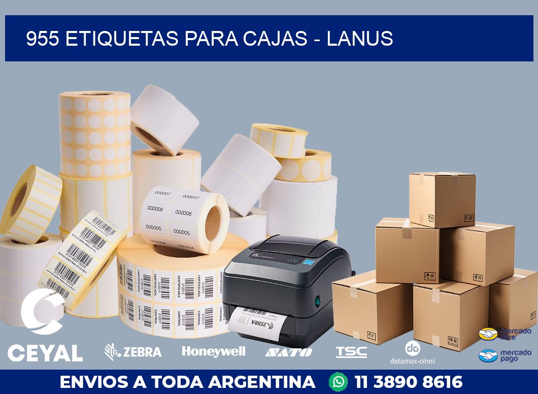 955 ETIQUETAS PARA CAJAS - LANUS