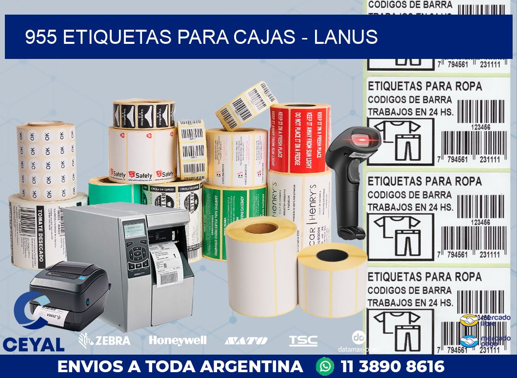 955 ETIQUETAS PARA CAJAS - LANUS