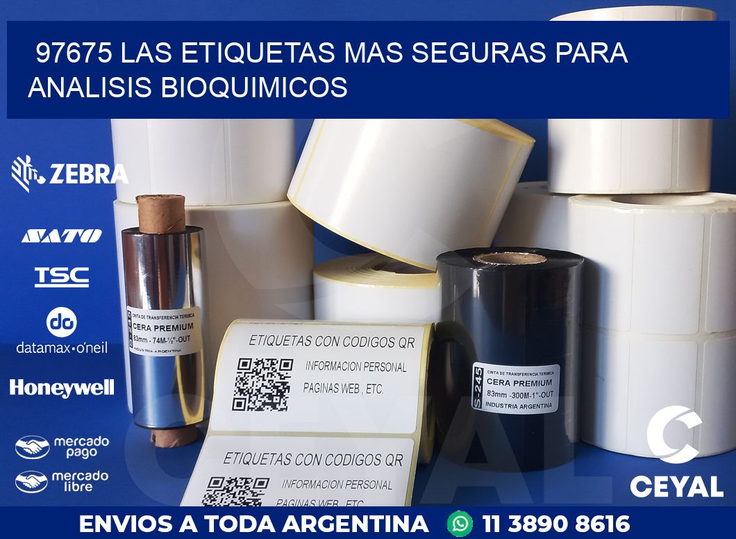 97675 LAS ETIQUETAS MAS SEGURAS PARA ANALISIS BIOQUIMICOS