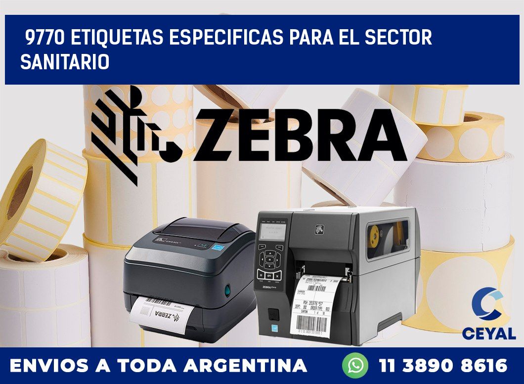 9770 ETIQUETAS ESPECIFICAS PARA EL SECTOR SANITARIO