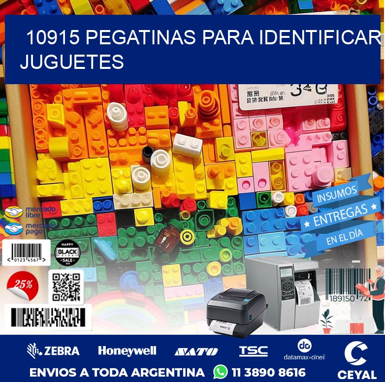 10915 PEGATINAS PARA IDENTIFICAR JUGUETES