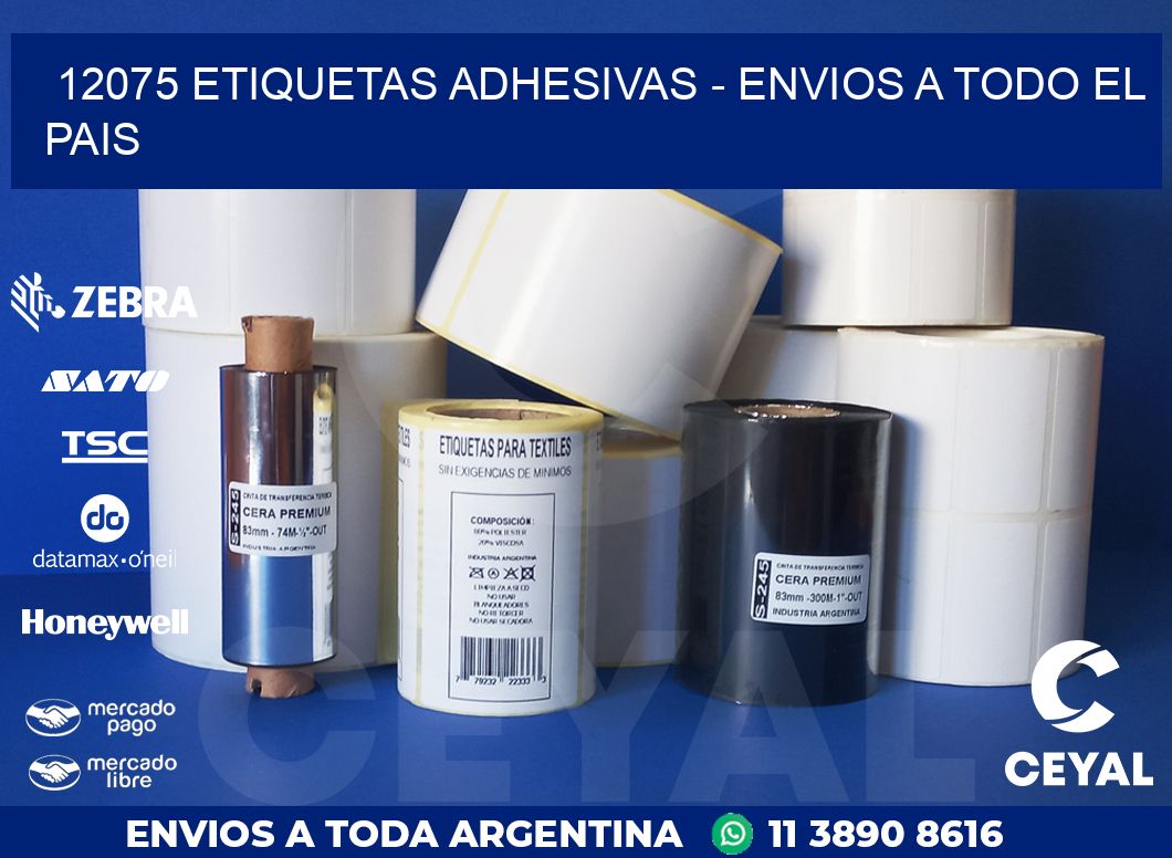 12075 ETIQUETAS ADHESIVAS – ENVIOS A TODO EL PAIS