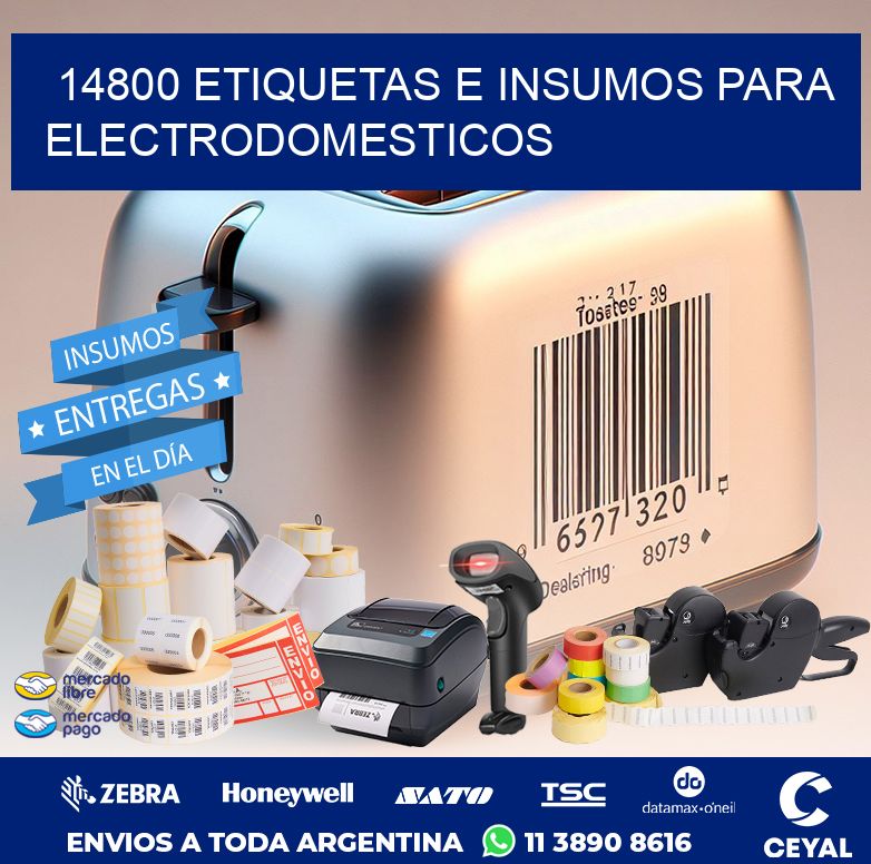 14800 ETIQUETAS E INSUMOS PARA ELECTRODOMESTICOS