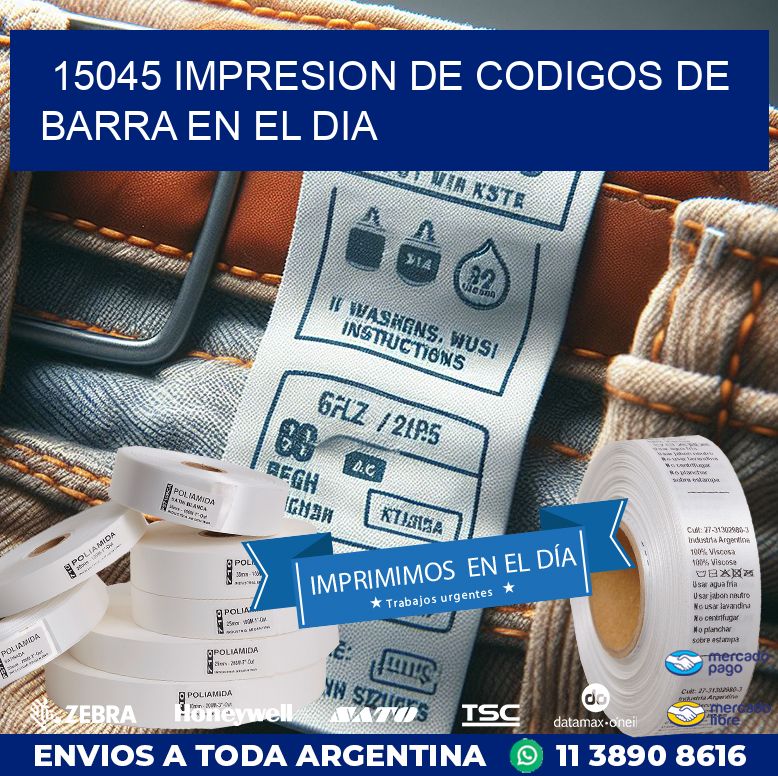 15045 IMPRESION DE CODIGOS DE BARRA EN EL DIA