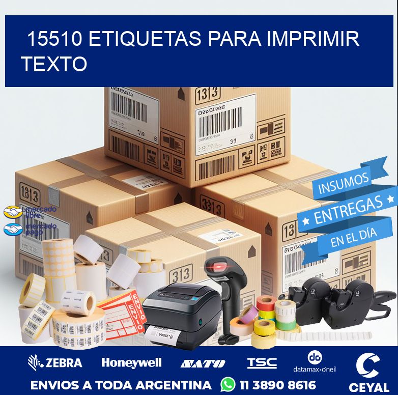 15510 ETIQUETAS PARA IMPRIMIR TEXTO