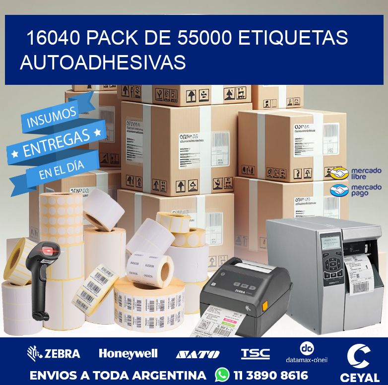 16040 PACK DE 55000 ETIQUETAS AUTOADHESIVAS
