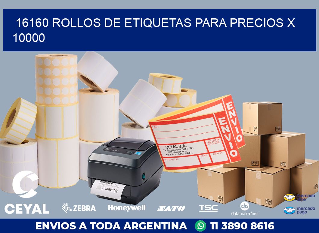 16160 ROLLOS DE ETIQUETAS PARA PRECIOS X 10000