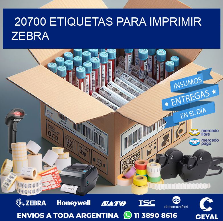 20700 ETIQUETAS PARA IMPRIMIR ZEBRA