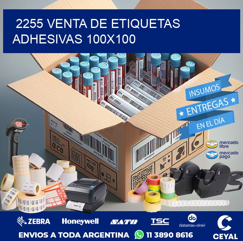 2255 VENTA DE ETIQUETAS ADHESIVAS 100X100