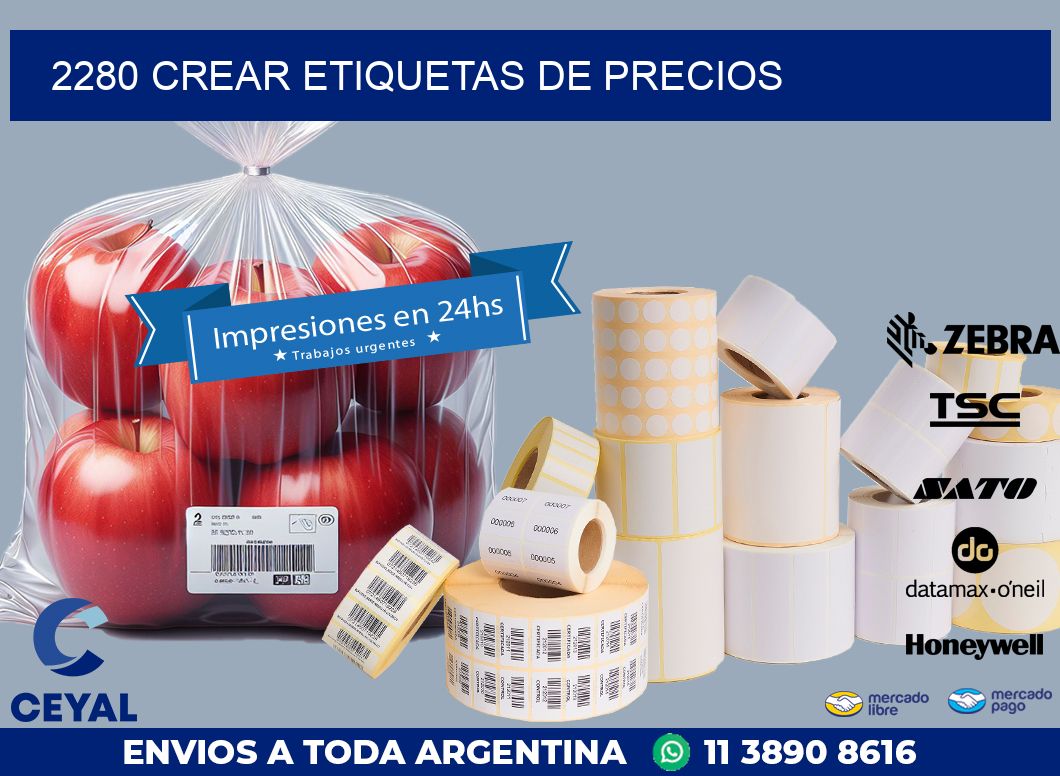 2280 CREAR ETIQUETAS DE PRECIOS