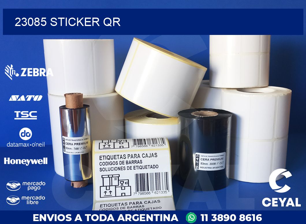 23085 STICKER QR
