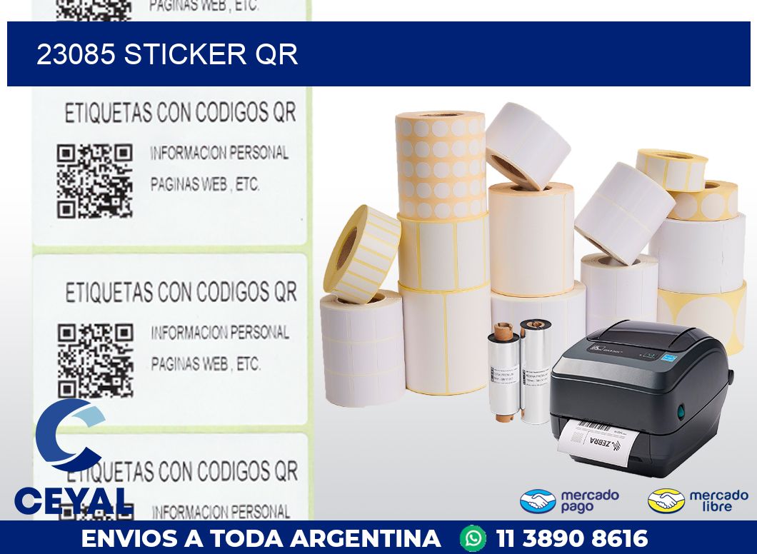 23085 STICKER QR
