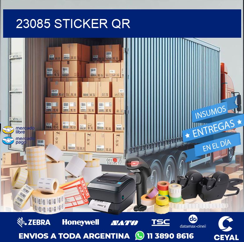 23085 STICKER QR
