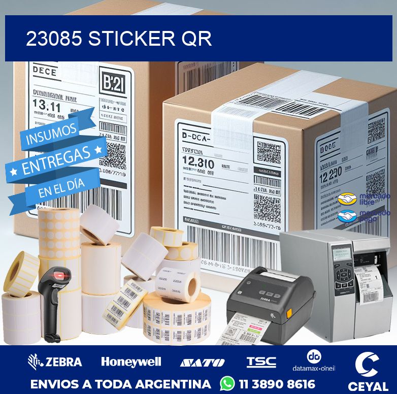 23085 STICKER QR