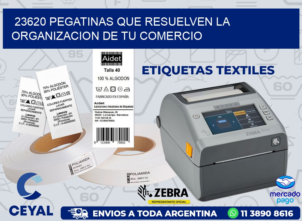 23620 PEGATINAS QUE RESUELVEN LA ORGANIZACION DE TU COMERCIO