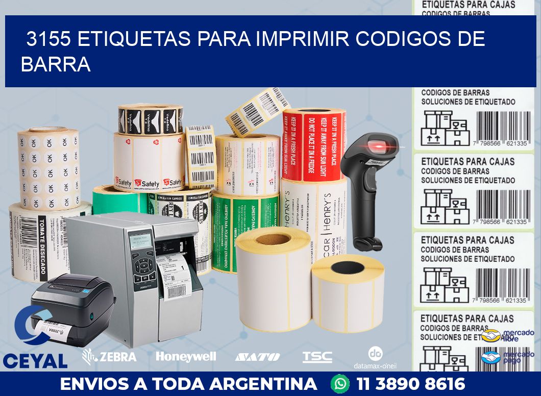 3155 ETIQUETAS PARA IMPRIMIR CODIGOS DE BARRA