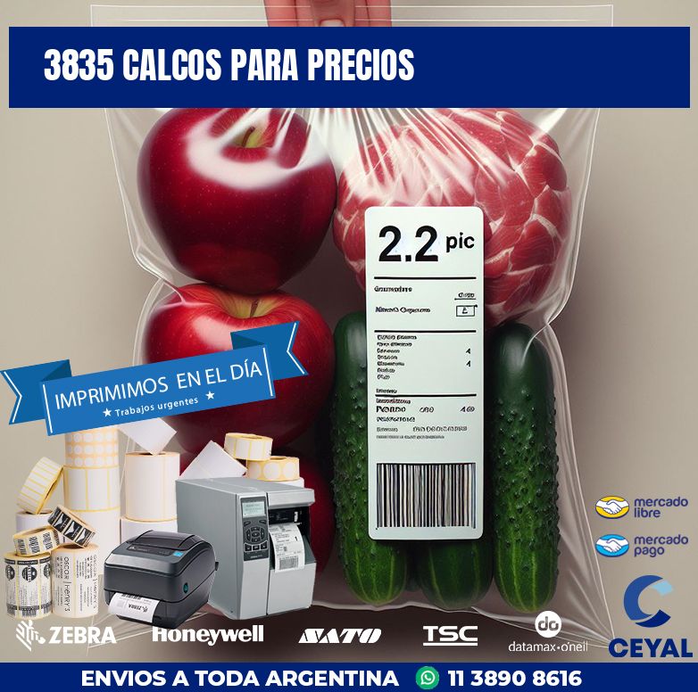 3835 CALCOS PARA PRECIOS