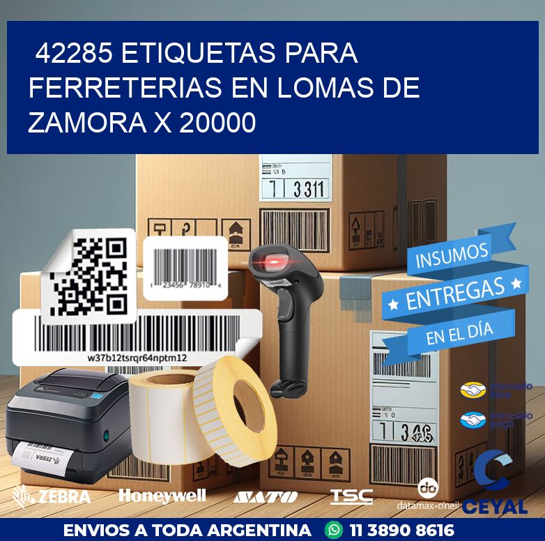 42285 ETIQUETAS PARA FERRETERIAS EN LOMAS DE ZAMORA X 20000