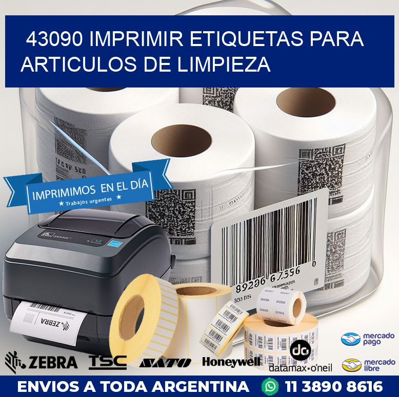 43090 IMPRIMIR ETIQUETAS PARA ARTICULOS DE LIMPIEZA