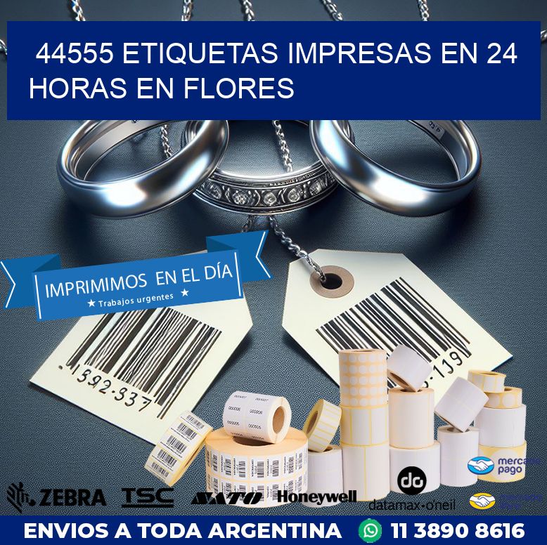 44555 ETIQUETAS IMPRESAS EN 24 HORAS EN FLORES