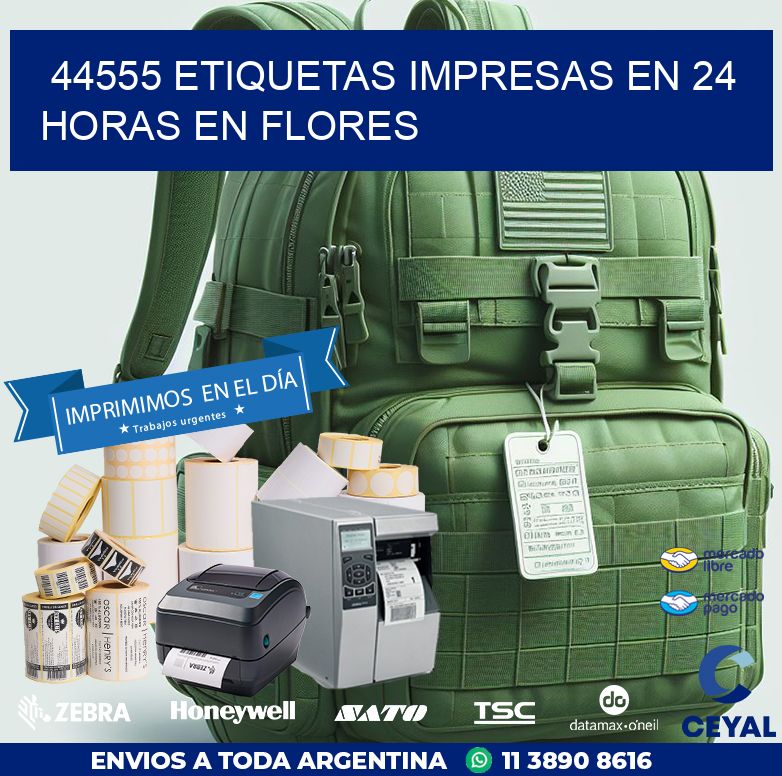 44555 ETIQUETAS IMPRESAS EN 24 HORAS EN FLORES