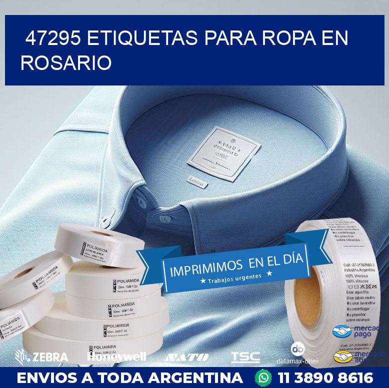 47295 ETIQUETAS PARA ROPA EN ROSARIO