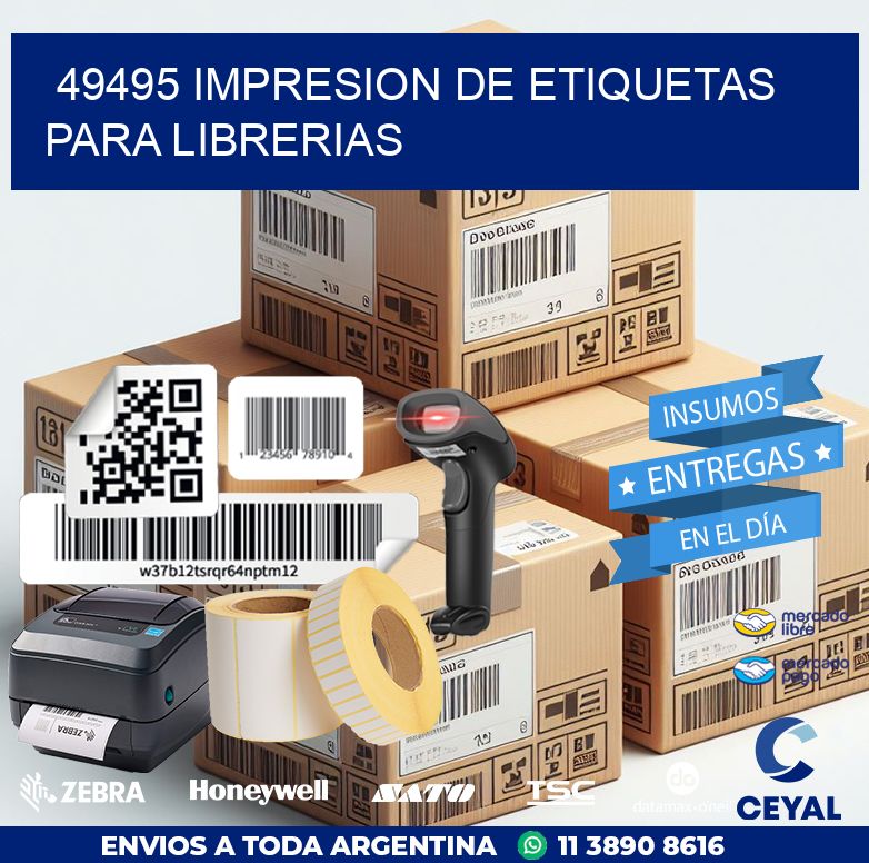 49495 IMPRESION DE ETIQUETAS PARA LIBRERIAS