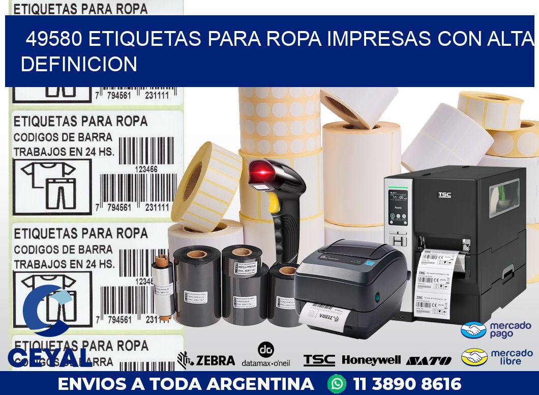 49580 ETIQUETAS PARA ROPA IMPRESAS CON ALTA DEFINICION