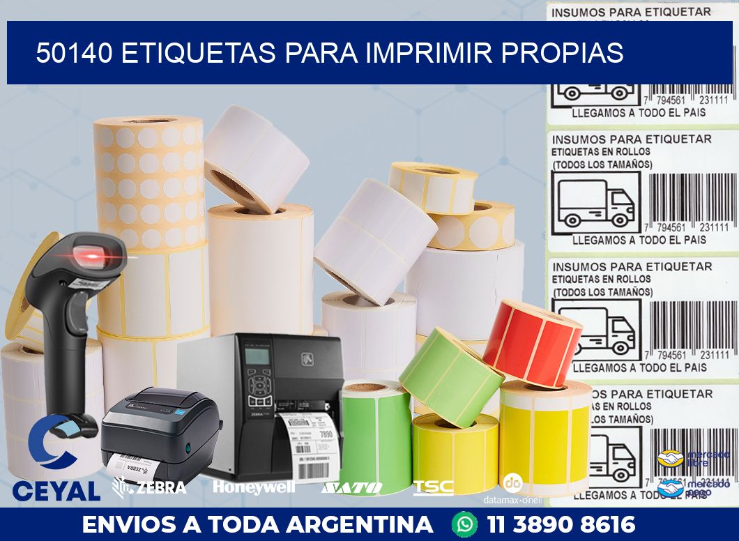 50140 ETIQUETAS PARA IMPRIMIR PROPIAS