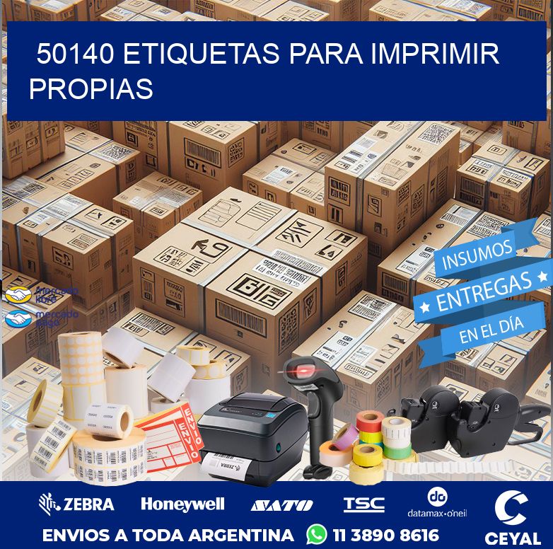 50140 ETIQUETAS PARA IMPRIMIR PROPIAS