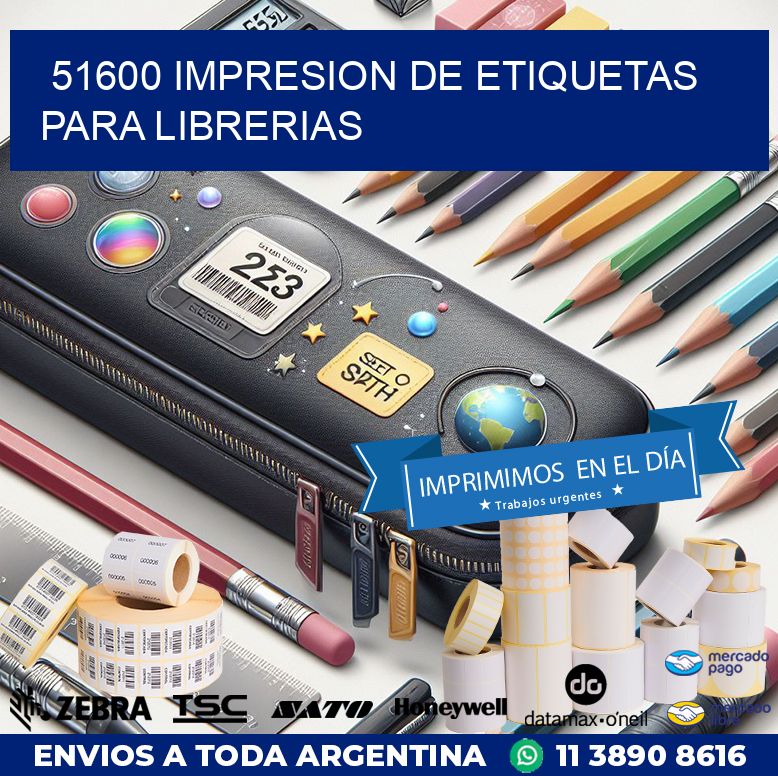 51600 IMPRESION DE ETIQUETAS PARA LIBRERIAS