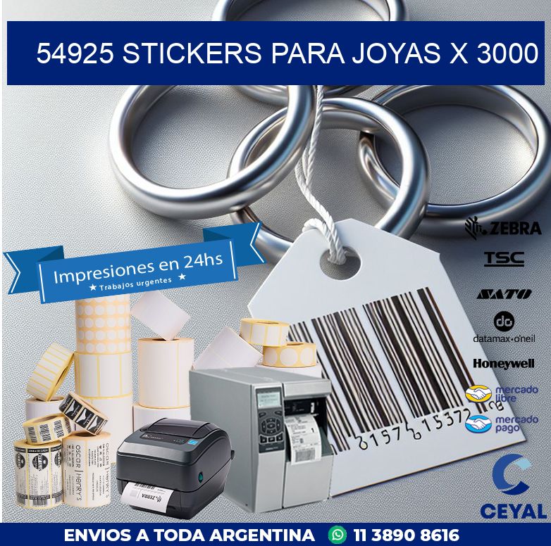 54925 STICKERS PARA JOYAS X 3000