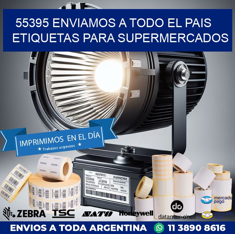 55395 ENVIAMOS A TODO EL PAIS ETIQUETAS PARA SUPERMERCADOS