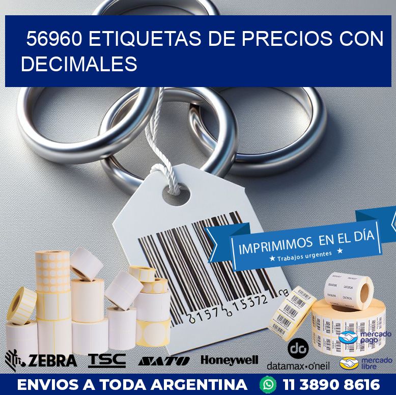 56960 ETIQUETAS DE PRECIOS CON DECIMALES