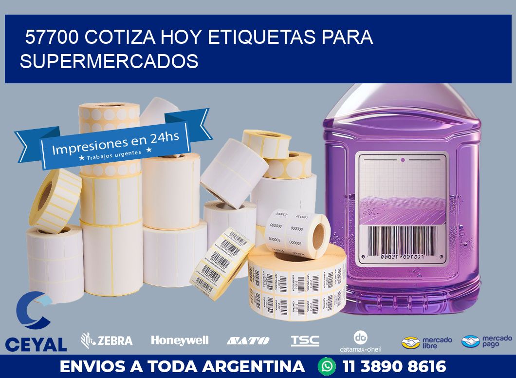 57700 COTIZA HOY ETIQUETAS PARA SUPERMERCADOS