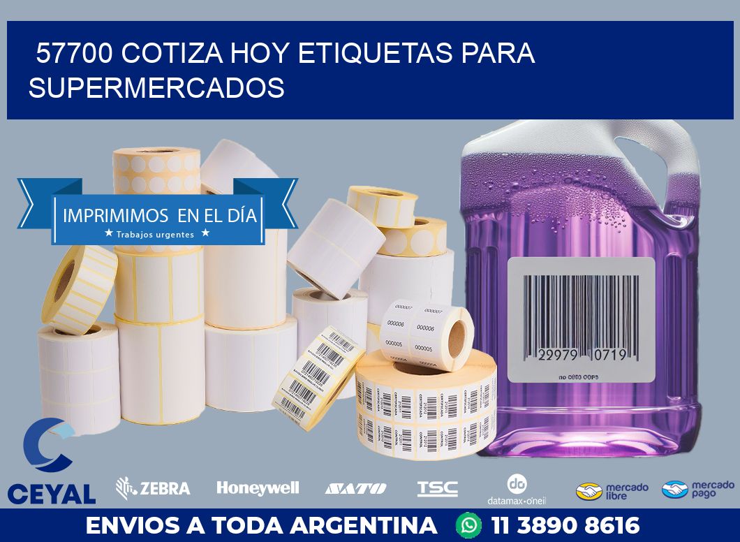 57700 COTIZA HOY ETIQUETAS PARA SUPERMERCADOS