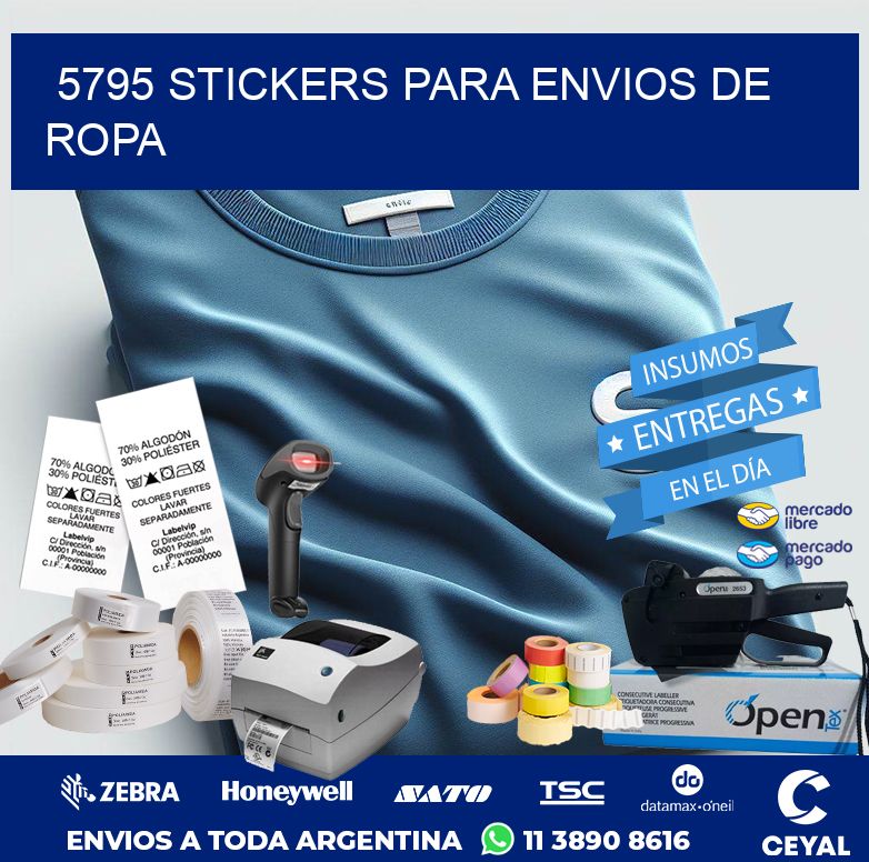 5795 STICKERS PARA ENVIOS DE ROPA