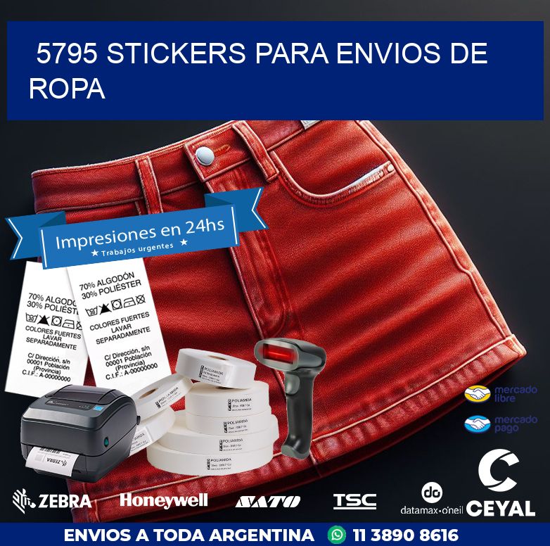 5795 STICKERS PARA ENVIOS DE ROPA