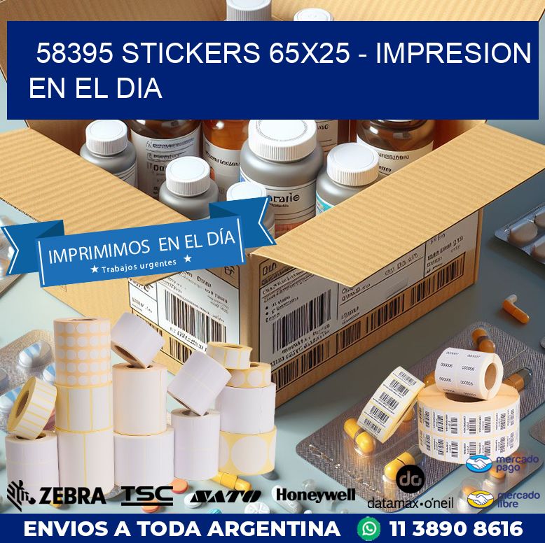 58395 STICKERS 65×25 – IMPRESION EN EL DIA