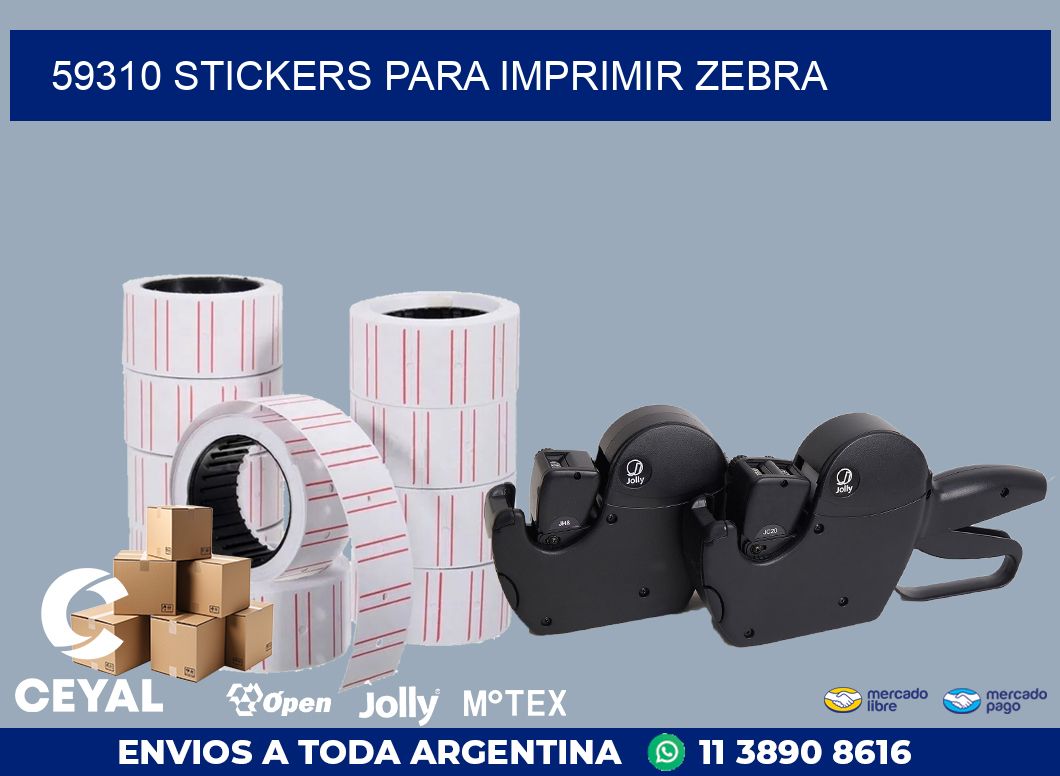 59310 STICKERS PARA IMPRIMIR ZEBRA