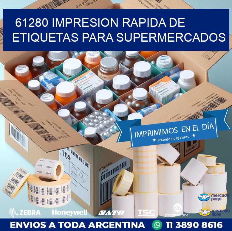 61280 IMPRESION RAPIDA DE ETIQUETAS PARA SUPERMERCADOS