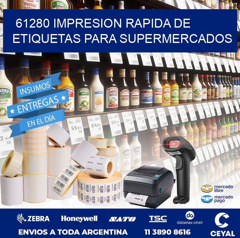 61280 IMPRESION RAPIDA DE ETIQUETAS PARA SUPERMERCADOS