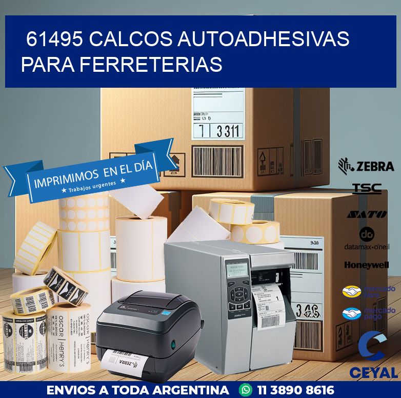 61495 CALCOS AUTOADHESIVAS PARA FERRETERIAS