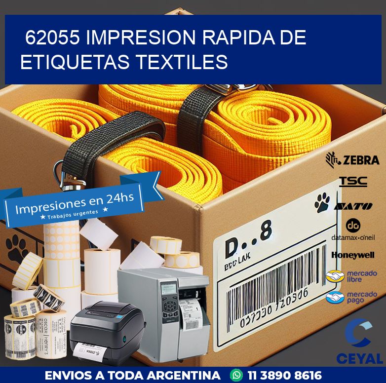 62055 IMPRESION RAPIDA DE ETIQUETAS TEXTILES