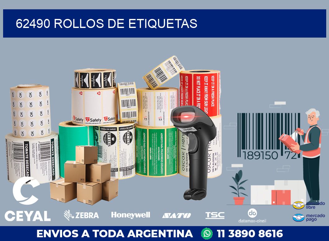 62490 ROLLOS DE ETIQUETAS