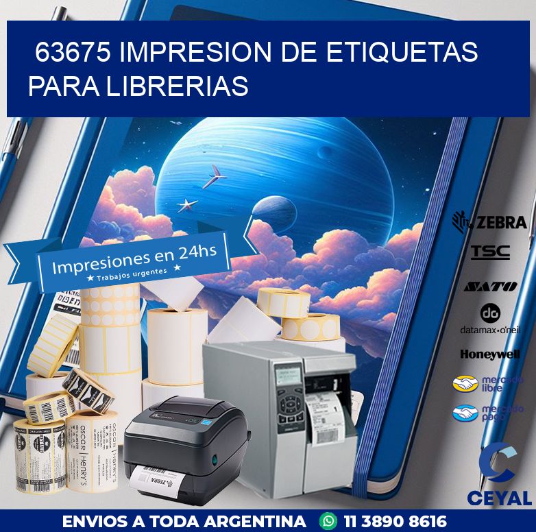 63675 IMPRESION DE ETIQUETAS PARA LIBRERIAS