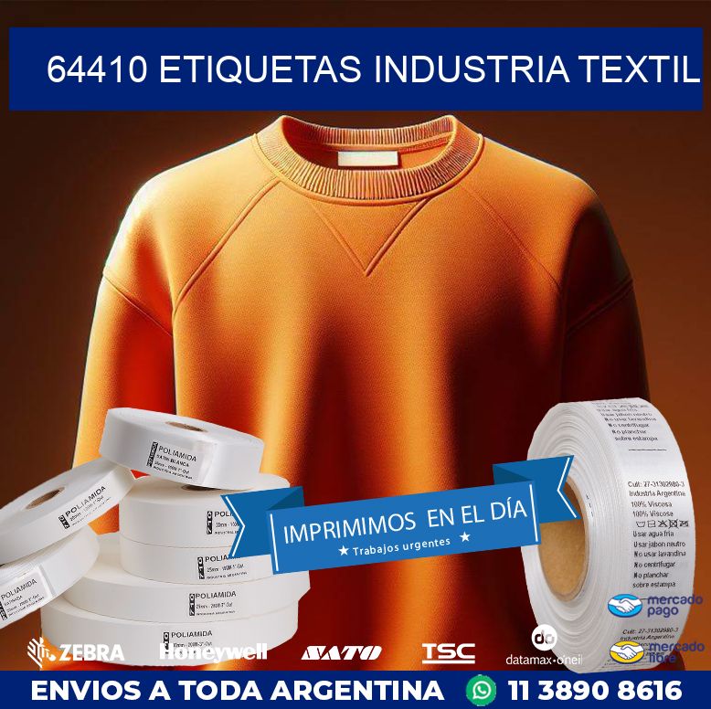 64410 ETIQUETAS INDUSTRIA TEXTIL