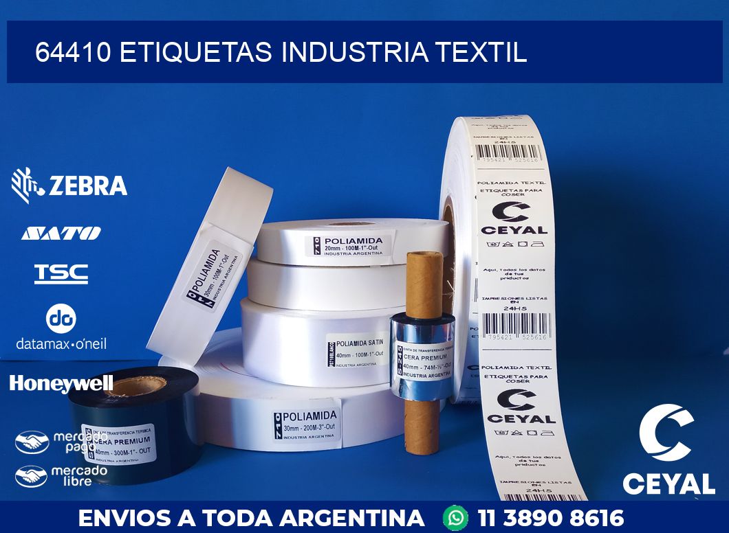 64410 ETIQUETAS INDUSTRIA TEXTIL